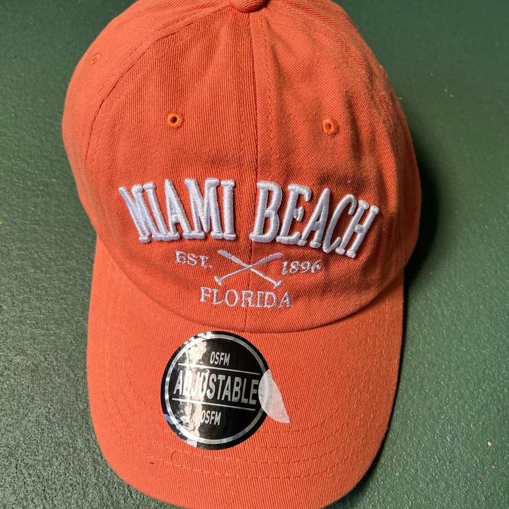 Brand new Miami baseball cap with tags